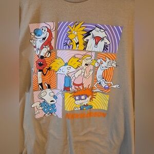 Nickelodeon Cartoon Characters Tan T-Shirt